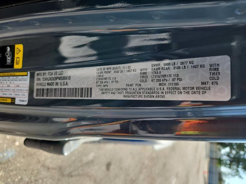 2023 JEEP WRANGLER SPORT 12