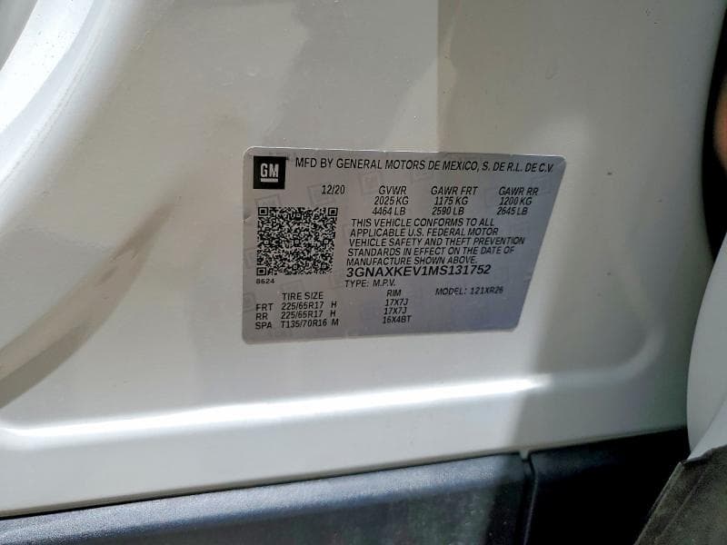 2021 CHEVROLET EQUINOX LT 13