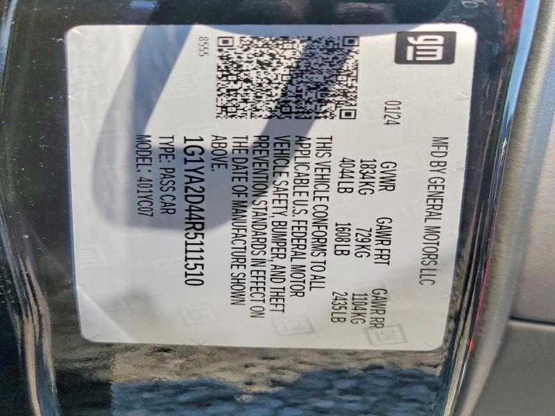 2024 CHEVROLET CORVETTE STINGRAY 1LT 13