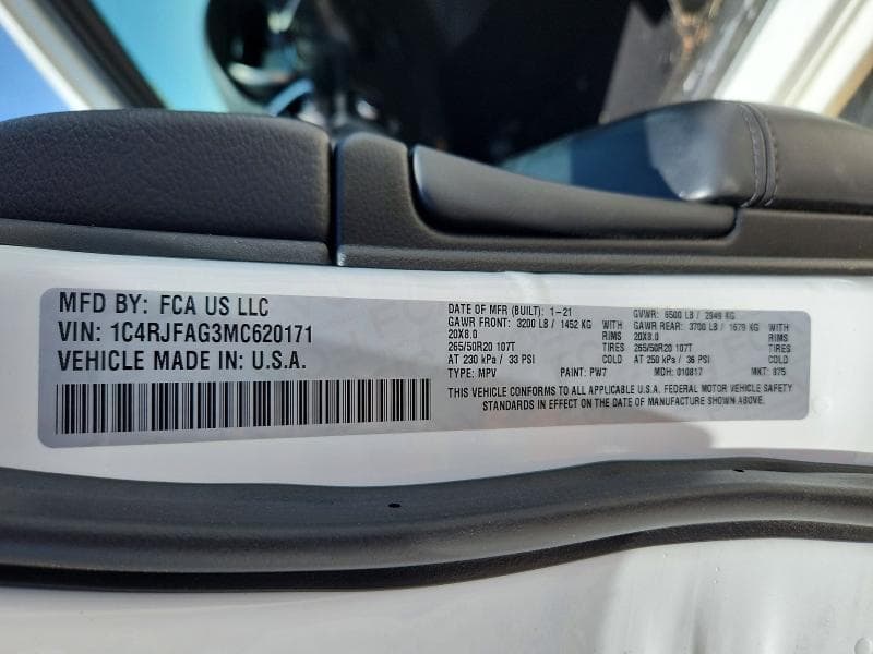 2021 JEEP GRAND CHEROKEE LAREDO 12