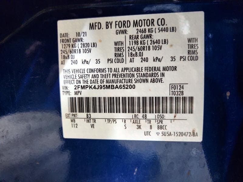 2021 FORD EDGE SEL 14