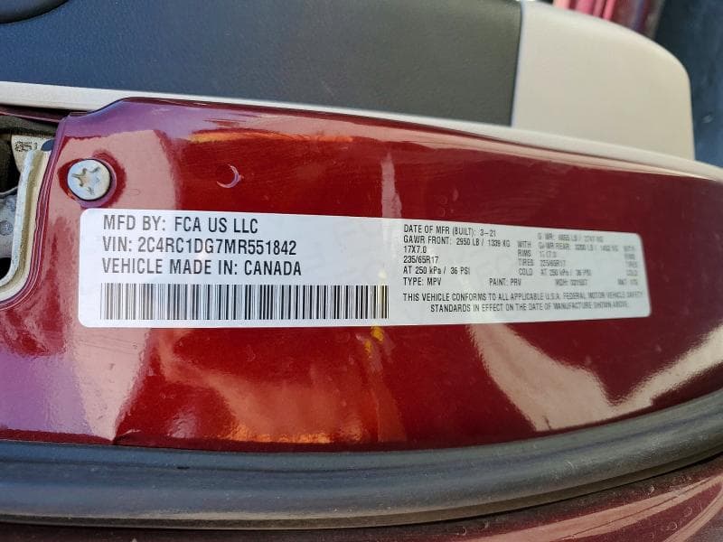 2021 CHRYSLER VOYAGER LXI 13