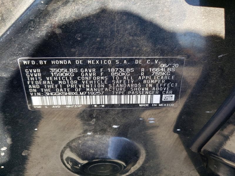 2020 HONDA FIT EX 12