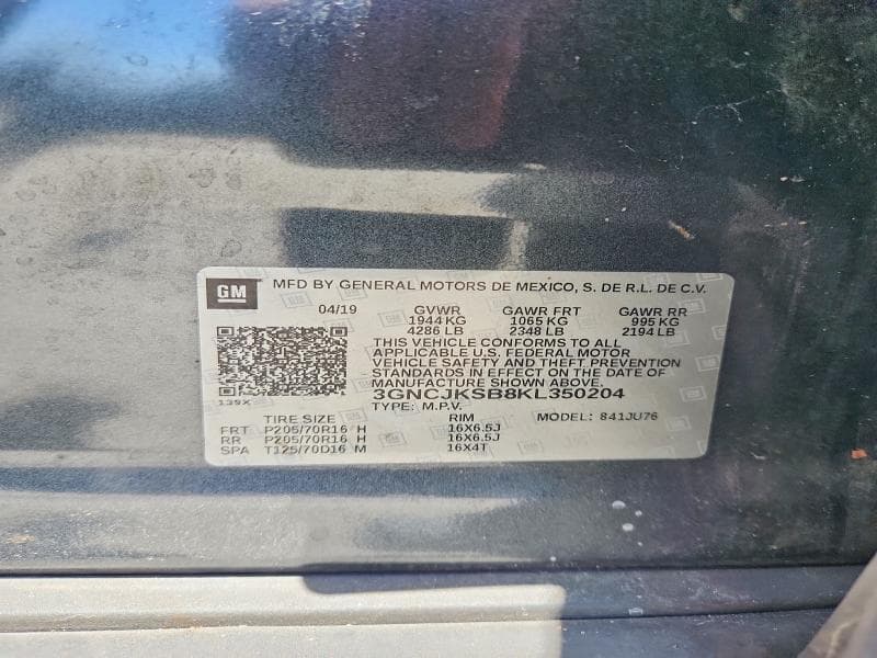 2019 CHEVROLET TRAX LS 13