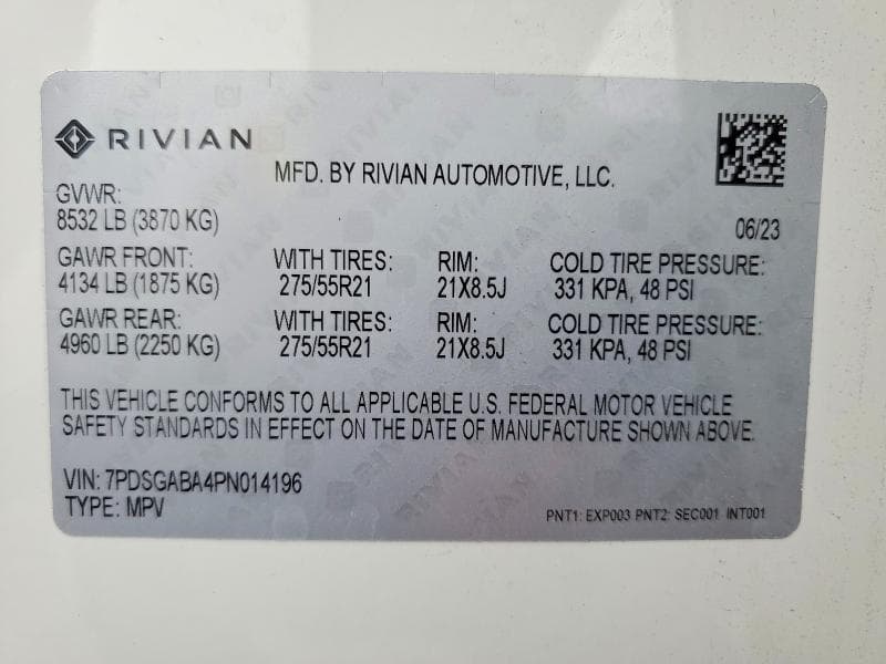 2023 RIVIAN R1S ADVENTURE 14