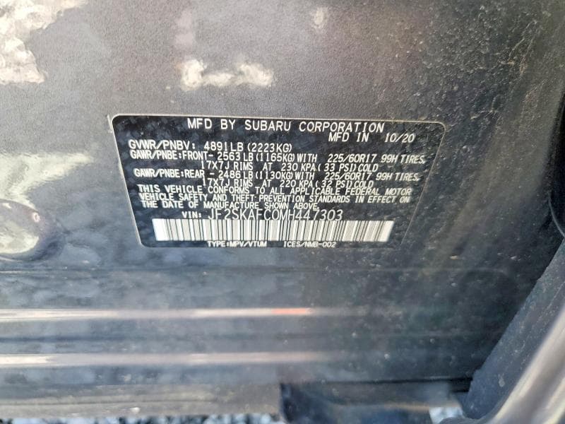 2021 SUBARU FORESTER PREMIUM 13