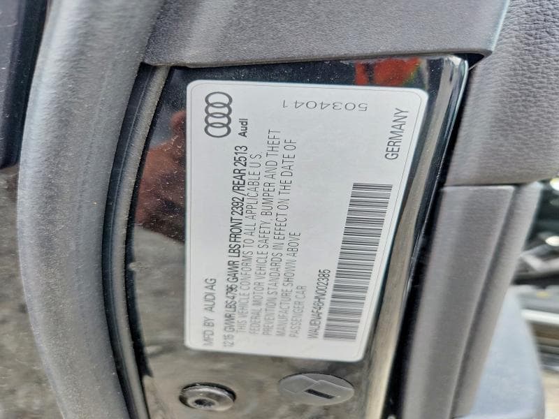 2017 AUDI A4 PREMIUM PLUS 12