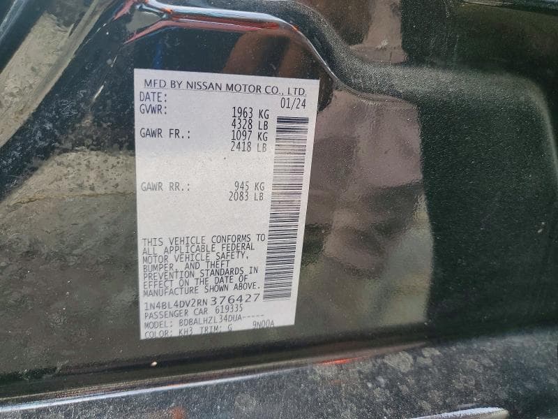 2024 NISSAN ALTIMA SV 13