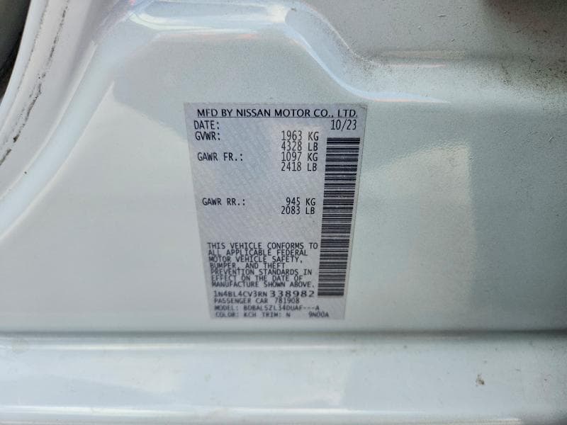2024 NISSAN ALTIMA SR 12