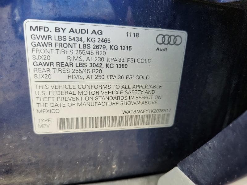 2019 AUDI Q5 PREMIUM PLUS 13