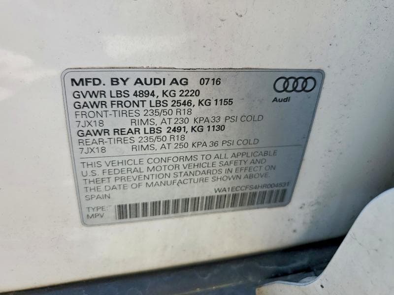 2017 AUDI Q3 PREMIUM 14