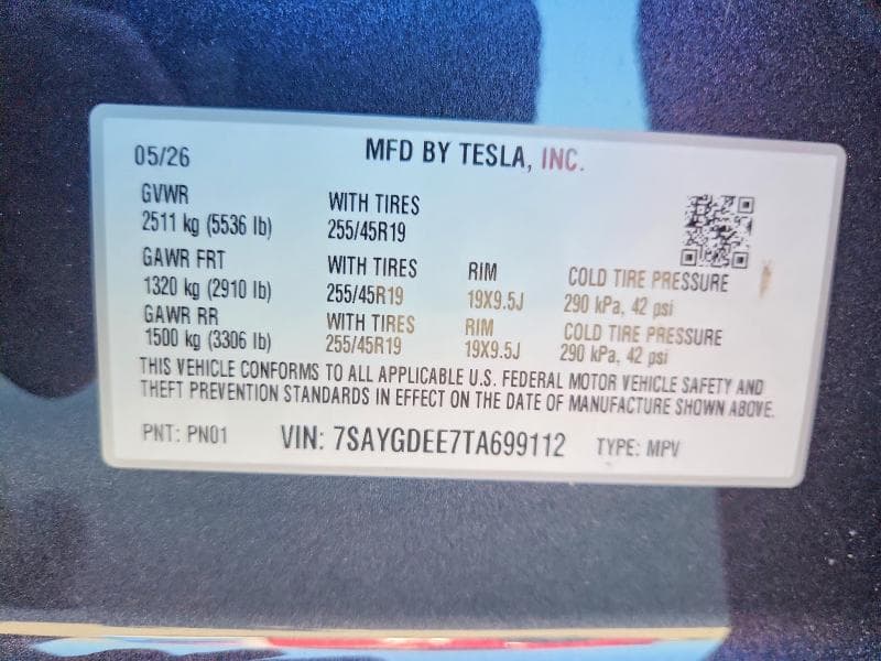 2026 TESLA MODEL Y 13