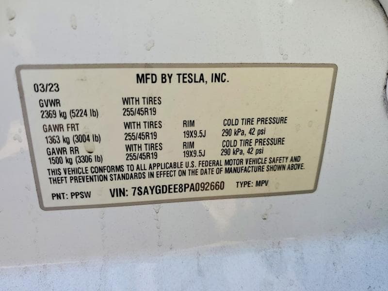 2023 TESLA MODEL Y 13