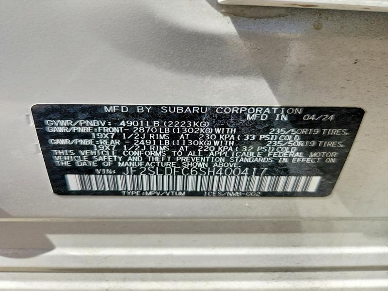 2025 SUBARU FORESTER SPORT 14
