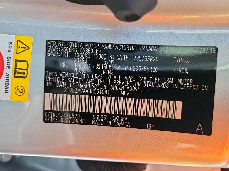 2017 LEXUS RX 350 BASE 13