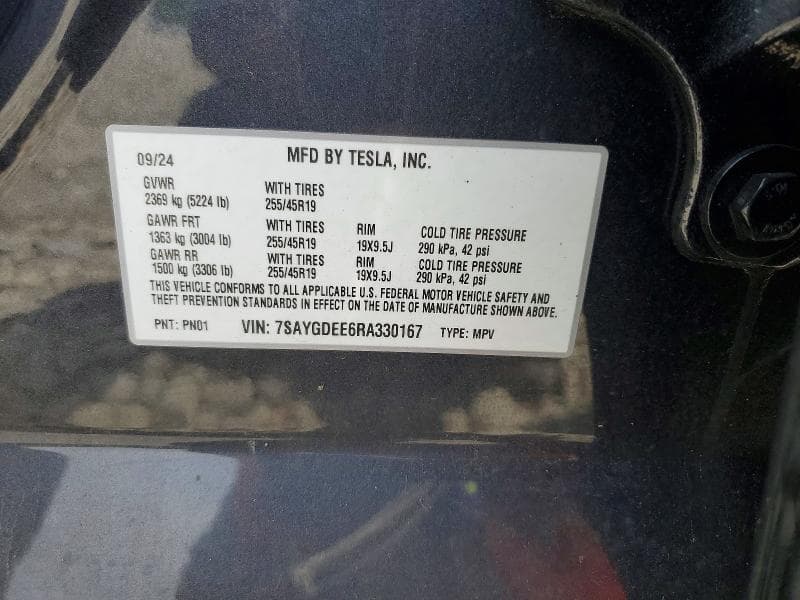 2024 TESLA MODEL Y 12