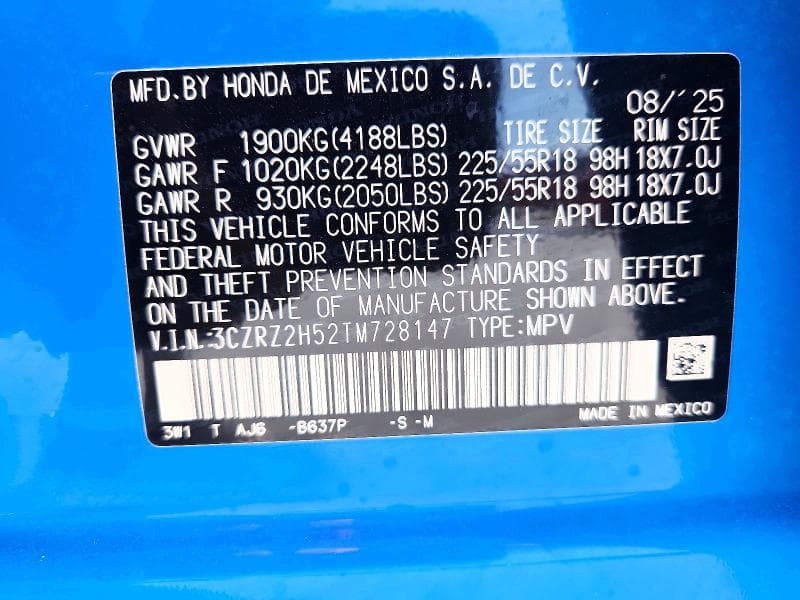 2026 HONDA HR-V SPORT 14