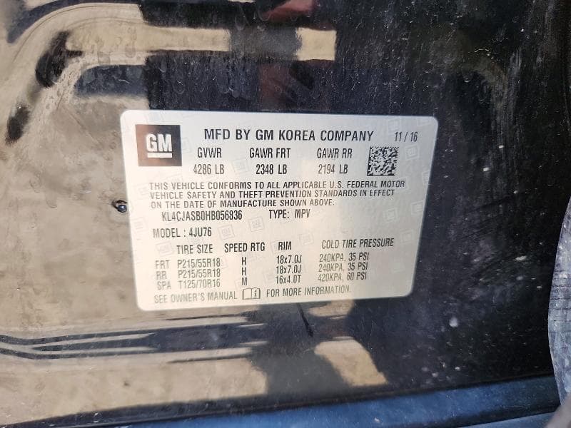 2017 BUICK ENCORE PREFERRED 13