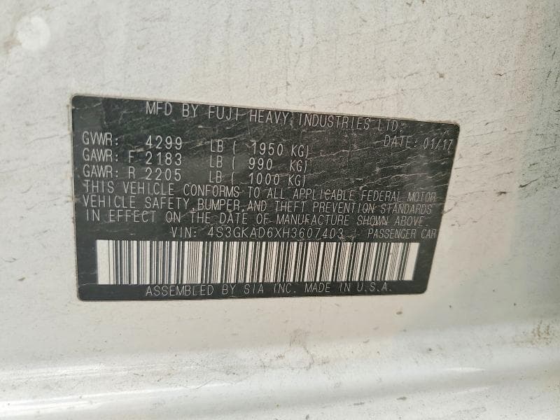 2017 SUBARU IMPREZA PREMIUM PLUS 12