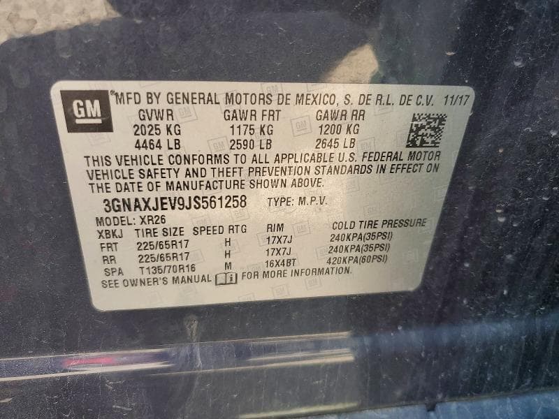 2018 CHEVROLET EQUINOX LT 13