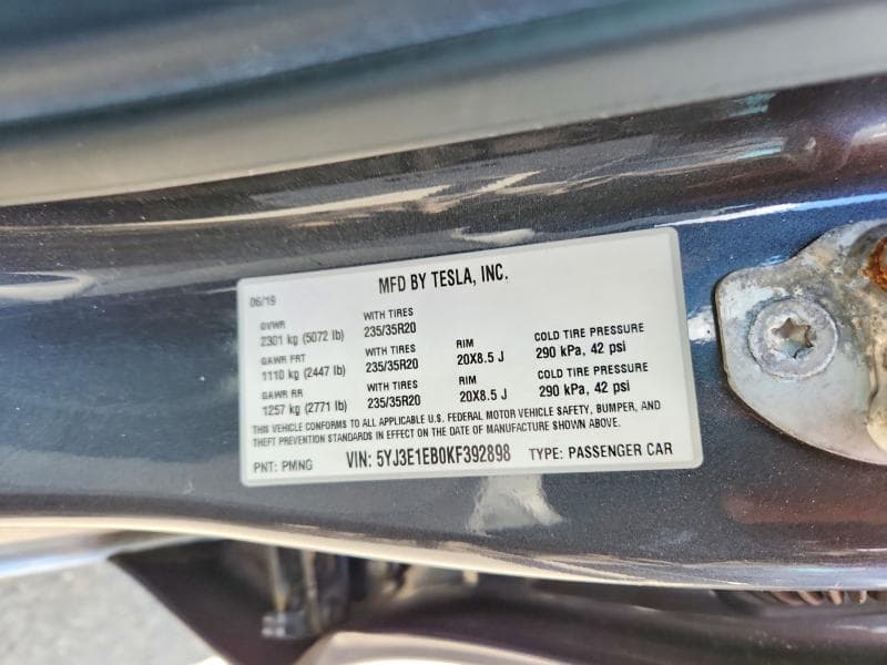 2019 TESLA MODEL 3 13