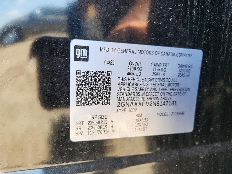 2022 CHEVROLET EQUINOX PREMIER 13