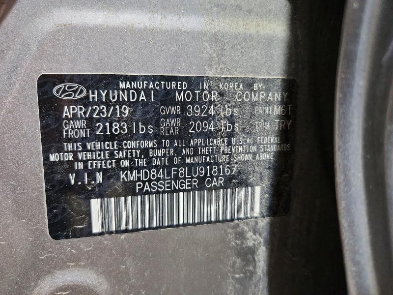 2020 HYUNDAI ELANTRA VALUE EDITION 12