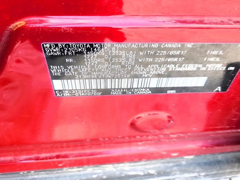 2018 TOYOTA RAV4 XLE 13
