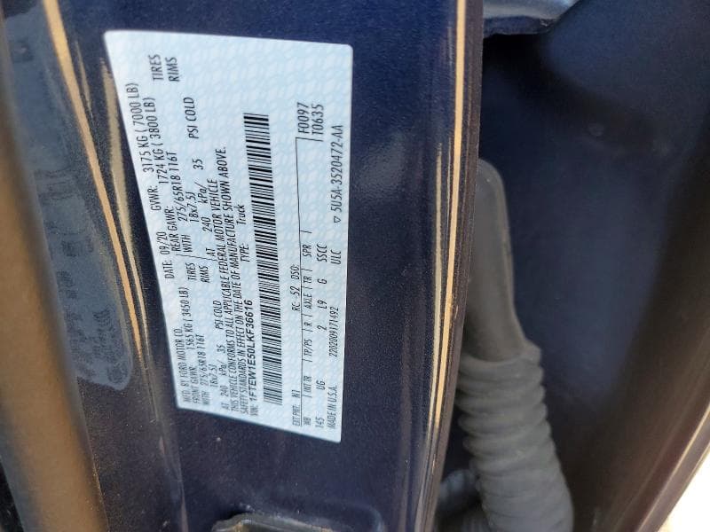 2020 FORD F150 SUPERCREW 13
