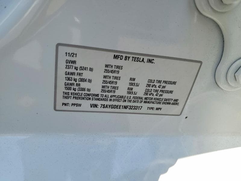 2022 TESLA MODEL Y 14