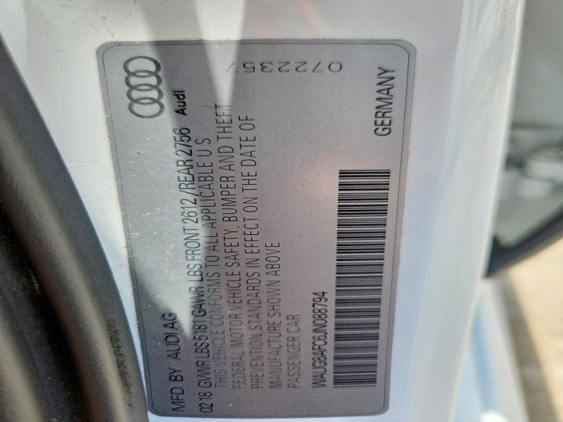 2018 AUDI A6 PREMIUM PLUS 13