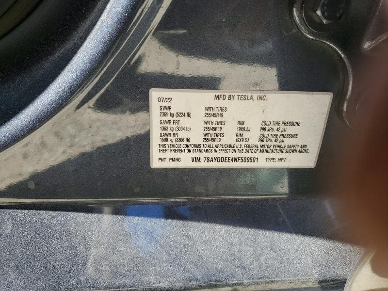 2022 TESLA MODEL Y 13