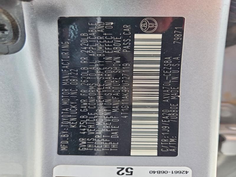 2023 TOYOTA CAMRY SE 12
