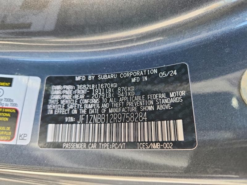 2024 TOYOTA GR86 BASE 12