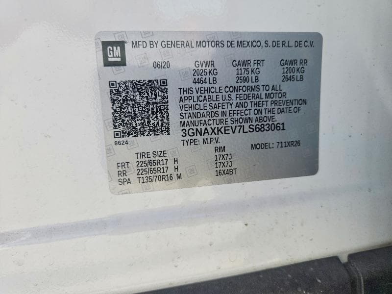 2020 CHEVROLET EQUINOX LT 13
