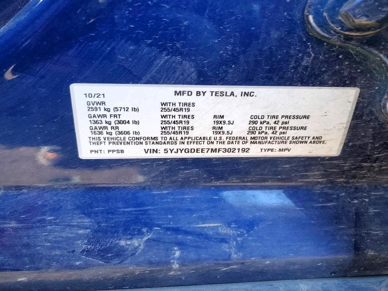 2021 TESLA MODEL Y 12