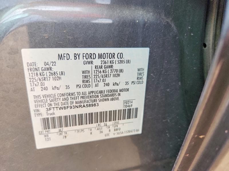 2022 FORD MAVERICK XL 12
