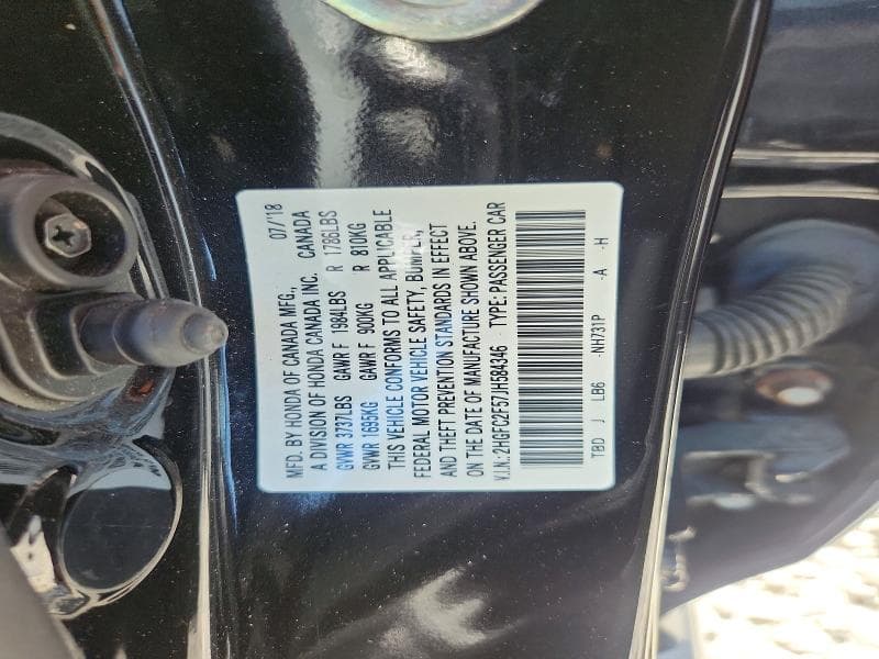 2018 HONDA CIVIC LX 12