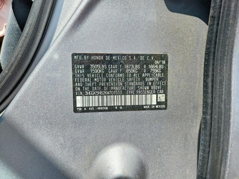 2019 HONDA FIT EX 12
