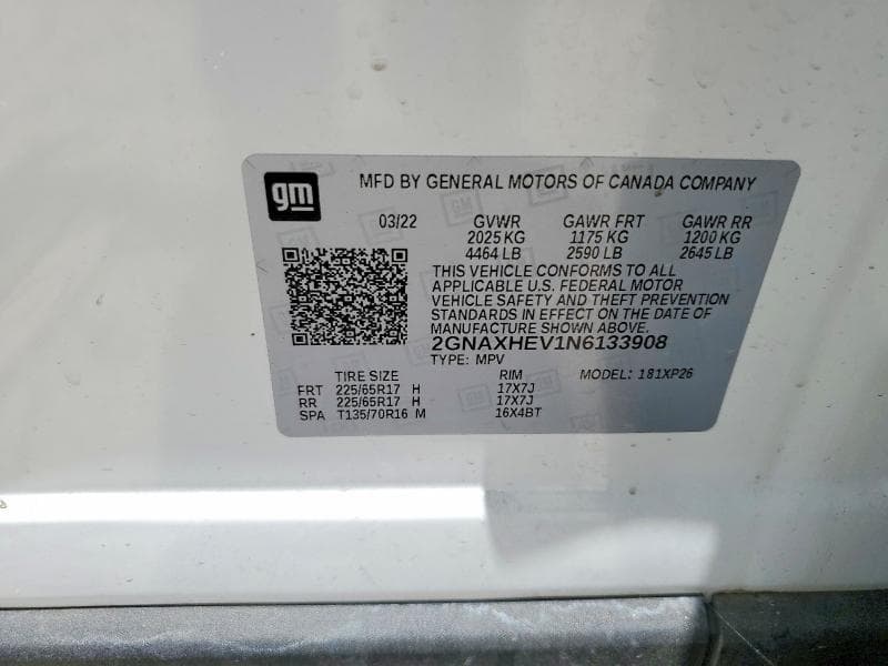 2022 CHEVROLET EQUINOX LS 14