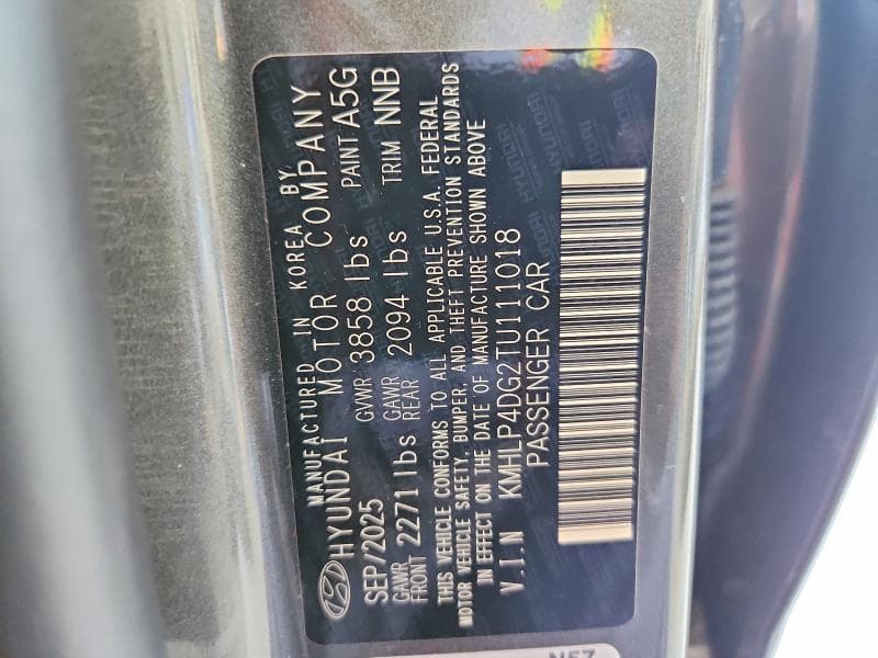 2026 HYUNDAI ELANTRA LIMITED 13