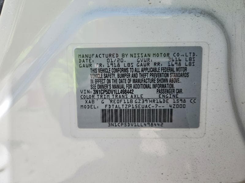 2020 NISSAN KICKS SR 14
