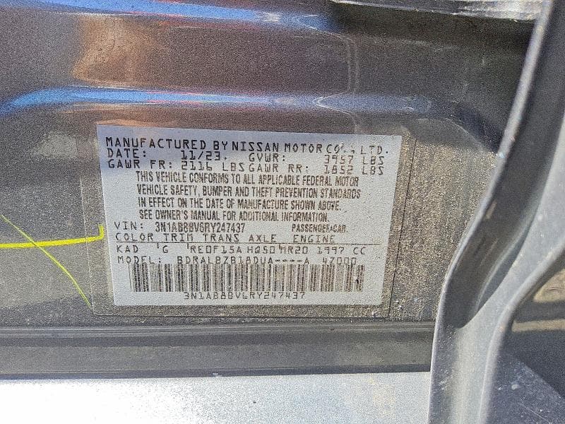 2024 NISSAN SENTRA S 12