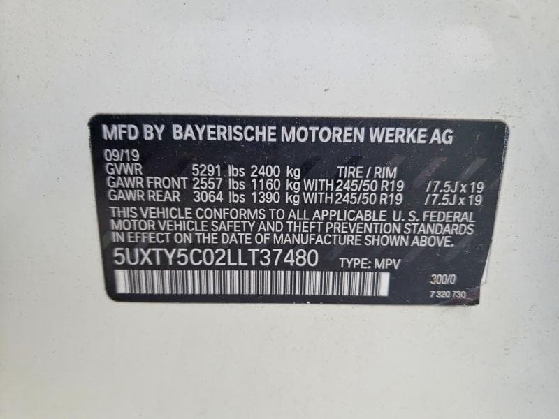 2020 BMW X3 XDRIVE30I 13