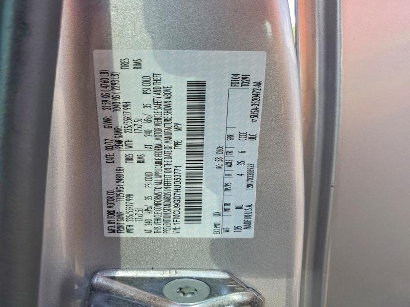 2017 FORD ESCAPE SE 13