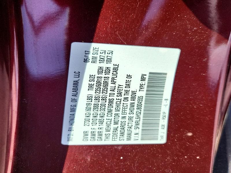 2018 HONDA ODYSSEY EX 12