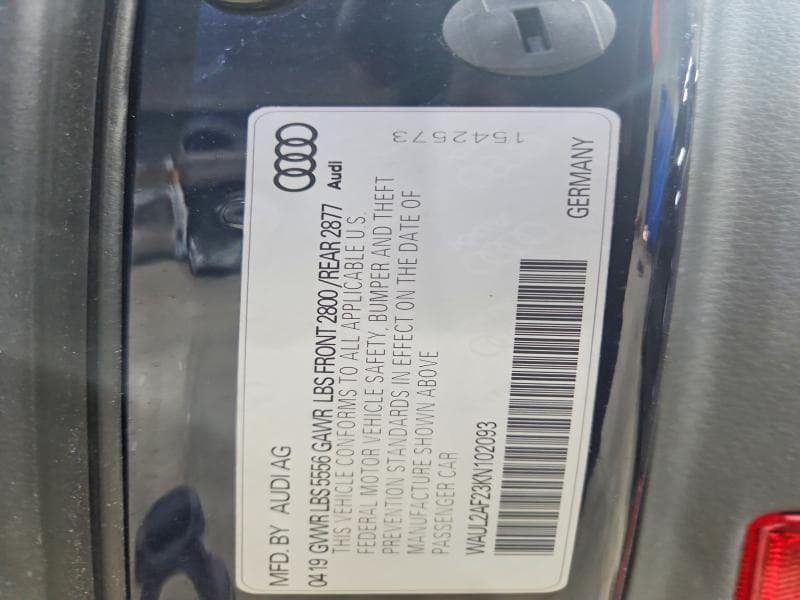 2019 AUDI A6 PREMIUM PLUS 12