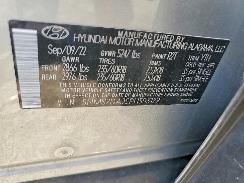 2023 HYUNDAI SANTA FE SEL 12