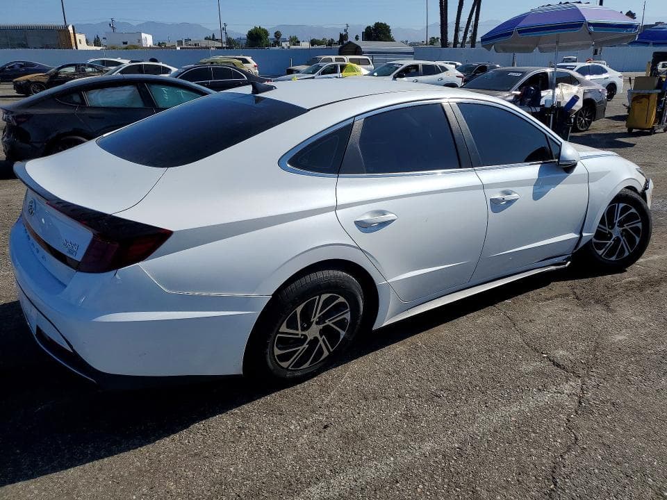 2021 HYUNDAI SONATA HYBRID BLUE 3