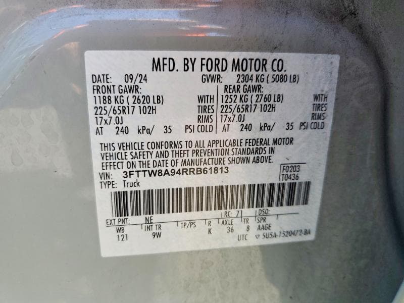 2024 FORD MAVERICK XL 12